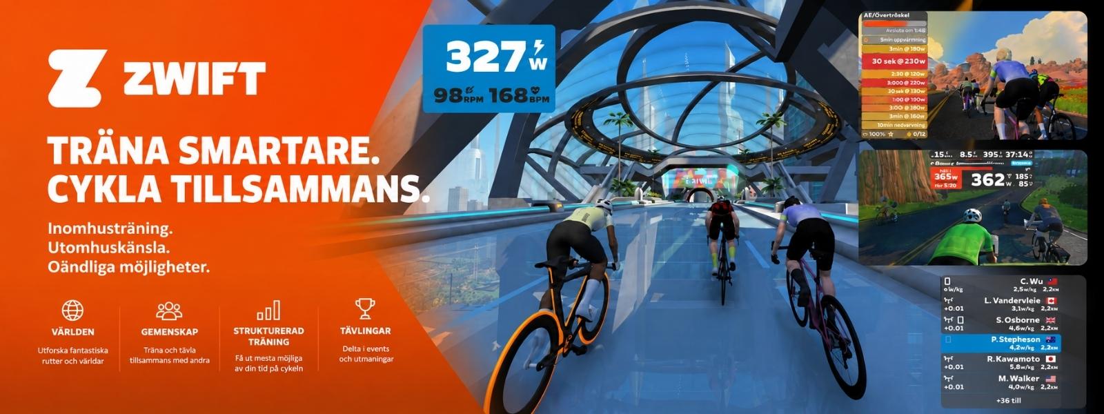 Virtuell träning med Zwift